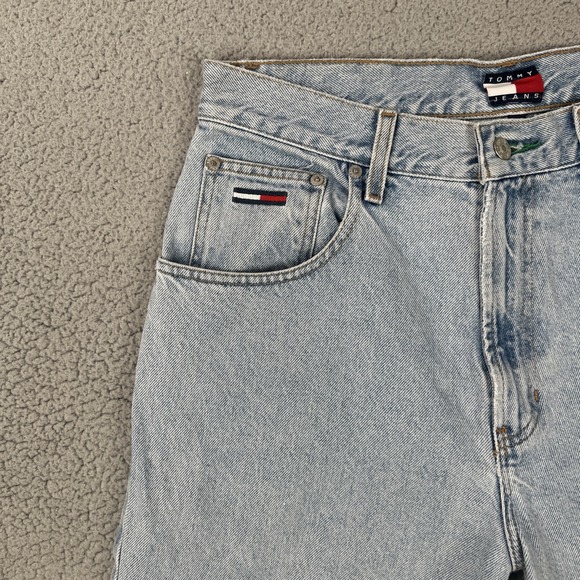 Vintage 90s Tommy Hilfiger Freedom Jeans Men 32x34 (32x30) Blue Light Wash Denim - Picture 16 of 16